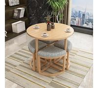 ZYSKABQ Tabla de recepción Redonda Moderna y Silla Establecida para pequeñas reuniones de oficinas y negociaciones de Ventas Octopus Feet