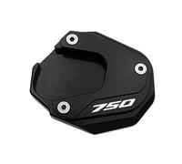 ZYSM Almohadillas De Soporte Lateral para Motocicleta, Extensión para Pata De Cabra para para Forza 750 NSS750 XADV 750 (2021-2025) Alfombrillas Cabra Motocicleta(Negro)