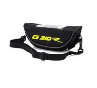 ZYSM Bolsa para Manillar De Motocicleta para G310R, Bolsa De Almacenamiento, Navegación, Paquete De Herramientas De Reparación. Bolsa Sillín(Amarillo 1)