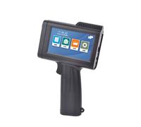 ZYT-DHRUCB Impresora de inyección de Tinta portátil, Equipada con Pantalla táctil de 4,3 Pulgadas, Altura de impresión 2-25,4 mm/precisión de impresión 300-600 ppp, para Etiquetas, Logotipos,White