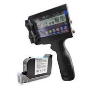 ZYT-DHRUCB Impresora de inyección de Tinta portátil Inteligente, Pantalla táctil de 4,3 Pulgadas/Alta resolución de 600 ppp, Adecuada para cartones, envases de Alimentos y Botellas de Bebidas,Black