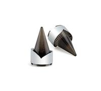 ZYTC Cubierta de señal de giro de motocicleta de 3 1/4 pulgadas galvanizada para indicador de giro exterior para Harley 8831200 XL Dyna Softail, paquete de 2 (ahumado)