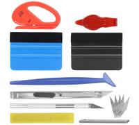 Zythrem 22 piezas Kit de herramientas de instalación de películas Kit Wrapping Auto Espátula para películas adhesivas cuchillo multiusos rasqueta de fieltro para cristales de coche, película opaca