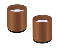 ZythrXLate 4 Protectores de Suelo for elevadores de sillas y Muebles, for sofá, Cama, Mesa y Silla. para sillas de Comedor, sofás(Round 6x5cm Brown)