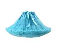 ZythrXLate Falda tutú abullonada for Mujer, Enaguas, Vestido de Baile, Falda Interior de Ballet de Princesa esponjosa para Bodas, Fiestas(Blue Hole)