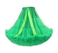 ZythrXLate Falda tutú abullonada for Mujer, Enaguas, Vestido de Baile, Falda Interior de Ballet de Princesa esponjosa para Bodas, Fiestas(Green)