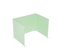 ZythrXLate Pared divisoria para Escritorio Student Study Partition Board tee-Sided U-aped Exam Immersive Learning Desk Lunch Eating Separation Plastic Material(Green 46 * 36 * 36 [1 Seat])