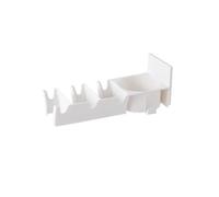 ZythrXLate Wall Mounted Badminton/Tennis/Table Tennis/Ping-Pong Racket Storage Rack, Racket Holder, Hanger Storage Rack Behind The Door para Raquetas de Tenis, Raquetas de Tenis de Mesa(White 1pc)