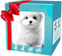 Zytuuob Mi Cachorro Robot Realista, Perro Robot para Adultos Mascota interactiva y Realista Que se comporta como un Cachorro Real Camina, ladra y Mueve la Cola para niños y Adultos. (F)