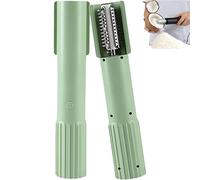 Zytuuob Rallador eléctrico coco,herramienta portátil acero inoxidable pelar pescado triturar coco en la cocina,triturador giratorio inalámbrico automático protección antisalpicaduras. (Verde)