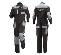 ZYWEHC Ropa De Trabajo Logotipo Personalizado con Múltiples Bolsillos para Hombre, Traje De Trabajo De Taller para Soldador Electricista Pintor Trabajador De La Construcción Color3,M