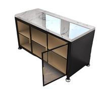 ZYWMZJ Armario de Almacenamiento Multifuncional, Soporte para Microondas a Prueba de Polvo, Organizador para Tablas de Cortar y Utensilios de Cocina(80cm)