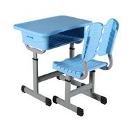 ZYWMZJ Escritorio Y Silla Ergonómicos Ajustables For Niños con Espacio De Almacenamiento, Portalápices Y Ganchos: Ideal For Estudiar, Hacer Tareas Y Realizar Tareas Creativas.(B)