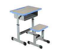 ZYWMZJ Escritorio Y Silla Ergonómicos For Niños con Espacio De Almacenamiento, Ranura For Lápices Y Ganchos: Perfectos For Estudiar, Hacer Tareas Y Proyectos Creativos.(A)