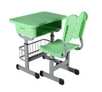 ZYWMZJ Escritorio Y Silla For Niños con Altura Ajustable, Cajón, Portalápices Y Ganchos: Ideal For El Hogar, La Escuela Y El Aprendizaje En Línea.(D)