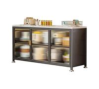 ZYWMZJ Gabinete para Horno de Microondas Resistente - Rack de Almacenamiento Industrial de Piso con Puertas Correderas, Sideboard Multifuncional para Electrodomésticos de Encimera(60cm)