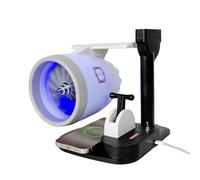 ZYWMZJ Modelo De Motor Turbofán Con Ventilador A Reacción - Juguete Impreso En 3D Con Niebla Ultrasónica Y Llama Trasera LED - Elegante Ventilador For El Hogar