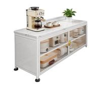 ZYWMZJ Mueble de Almacenamiento de Cocina Multiuso, Estantería de Utilidad con Marco de Acero para Sala de Estar, Garaje, Lavadero y Organización del Hogar(60cm)