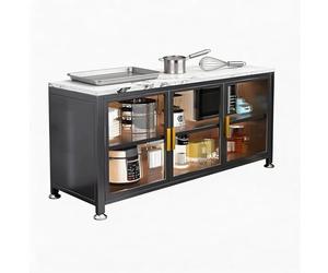 ZYWMZJ Sideboard, Mueble de Sala de Estar para Almacenamiento, Gabinetes de Té Integrado para Montar en Pared, Alacena de Cocina para Almacenamiento(100)