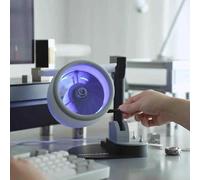 ZYWMZJ Ventilador De Escritorio Con Motor A Reacción - Turbo 2 En 1 Con Humidificador Y Luces LED Traseras Azules