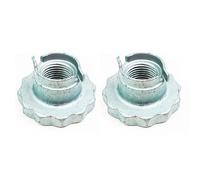 ZYWUOY 2 tuercas de eje de rueda de 12 puntos, tuerca de eje autoblocante de aleación de acero M16 x 1.5, compatible con Seat para Córdoba, Ibiza, polo, Skoda, Fabia y Rapid