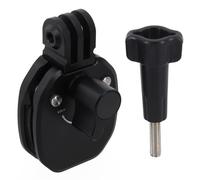 ZYWUOY Abrazadera de montaje para parabrisas de motocicleta, soporte de cámara de acción de aluminio CNC, ajuste seguro para grabación de conducción Go3s Action Insta360 de 4 bolsillos