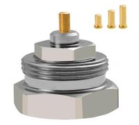 ZYWUOY Adaptador termostático de válvula de radiador, convertidor M30x1.0 a M30x1.5, latón cromado, para válvulas Oventrop anteriores a 1998, instalación inteligente de termostato, paquete de 2