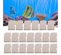 ZYWUOY Almohadillas de eliminación de amoníaco, filtro de acuario de algodón, medios para pecera, para Fluval 306 307 406 407, paquete de 20 alfombrillas de fibra gris, agua dulce y salada