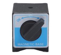 ZYWUOY Base magnética para indicador de esfera, interruptor de encendido/apagado fuerte con agujero de tornillo M8, base de metal para cámara de calibrador para iluminación de maquinaria de medición