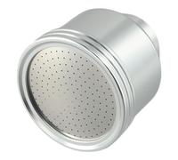 ZYWUOY Boquilla de manguera de jardín de flujo de agua, pulverizador de alta presión de aleación de aluminio para plantas delicadas, lavado de coches y limpieza del hogar, color plateado