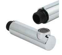 ZYWUOY Cabezal de ducha, repuesto de grifo de cocina, conexión G1/2, chorro de agua uniforme, antical, para grifos Grohe, acabado cromado, instalación sin herramientas, material ABS, paquete