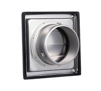 ZYWUOY Cubierta de ventilación de acero inoxidable, resistente al viento, resistente a la lluvia, campana de escape para secadora resistente a plagas para el hogar