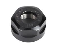 ZYWUOY ER16-A - Tuerca de sujeción para portabrocas de fresado CNC ER, 28 mm de diámetro exterior x 17,5 mm de diámetro interior, rosca M22 x 1,5 mm, negro oxidado resistente al óxido