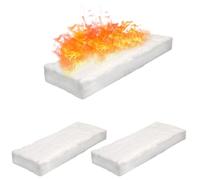 ZYWUOY Esponja de cerámica, 3 piezas de calcio-magnesio-silicato Fibras Firplace Firebox seguridad Bio fuego para bioetanol chimenea 30 × 10 × 5 cm