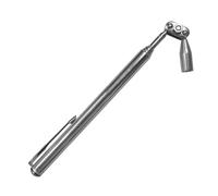 ZYWUOY Herramienta de recogida telescópica, varilla de succión magnética retráctil que se extiende hasta 480 mm para reparación de automóviles y espacios reducidos, agarrador de metal plateado para