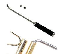 ZYWUOY Herramienta de reparación de trompeta, mantenimiento de codo pequeño profesional con 2 bolas de metal accesorio para trompeta francés