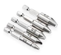 ZYWUOY Juego de 5 puntas de extracción de broken Screw Extractor Easy Out Damaged Striped Drill Bits Bolt