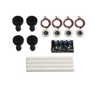 ZYWUOY Módulo humidificador de cuatro pulverizaciones, placa de controlador de atomización de 108 KHz con luz LED para proyectos de niebla de plantas, kit de circuito de control de CC 5 V