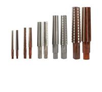 ZYWUOY MT1-MT5 - Juego de escariadores de mano cónicos Morse, escariadores de cono de aleación de acero (9SiCr) con precisión H8, para desbaste y acabado manuales de aluminio, hierro fundido y cobre