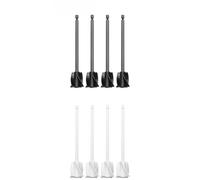 ZYWUOY Paquete de 4 paletas mezcladoras de resina epoxi con vástago hexagonal estándar de 6.6 x 1.38 pulgadas, agitadores de plástico ABS para mezcla montada en taladro, compatibles con latas de