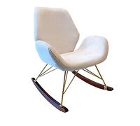 ZYWWW Rocking Chair Balcón moderno perezoso mecedora casa nórdica adulto silla fácil madera ocio mecedora sofá