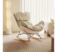 ZYWWW Silla mecedora de salón moderna, sillón reclinable Lazy Susan, silla de caracol de tela, sillón reclinable simple de ocio para balcón, asientos cómodos para PE
