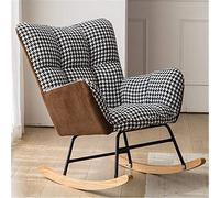 ZYWWW Silla mecedora Nórdica Casa Recreación Perezoso Sofá Dormitorio Balcón Moderno Minimalista Sala de estar Tumbona Individual Pequeña Silla mecedora Muebles de Sala