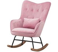 ZYWWW Silla mecedora Nórdica, Sofá Silla mecedora de Salón, Balcón de Habitación Feliz Silla Perezosa de Ocio