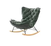 ZYWWW Silla mecedora Silla mecedora Nórdica Sala Balcón Hogar Perezoso Silla basculante reclinable Sala Adulto Ocio Silla de Tela