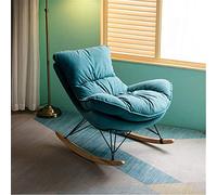ZYWWW Silla mecedora Silla mecedora reclinable Sofá perezoso adulto casa nórdica sala de estar dormitorio balcón individual ocio mecedora muebles de salón