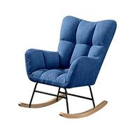 ZYWWW Silla mecedora sillas mecedoras perezosas sofá balcón ocio casa reclinable silla nórdica individual pequeño apartamento sofá dormitorio silla