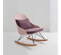 ZYWWW Silla mecedora, sofá, casa, silla de siesta, ocio perezoso, sillón reclinable simple, tela, sala de estar, mecedora