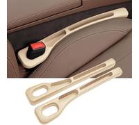 ZYXDMMJH 2 Piezas Rellenos Espacio Asiento Coche para Audi R8 LMS 2012 2013 2014 2015, Organizador para Espacios de Asiento Relleno Tapón Car Seat Gap Plug,Beige