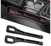 ZYXDMMJH 2 Piezas Rellenos Espacio Asiento Coche para Dacia Logan III 2021 2022 2023 2024 2025, Organizador para Espacios de Asiento Relleno Tapón Car Seat Gap Plug,Black